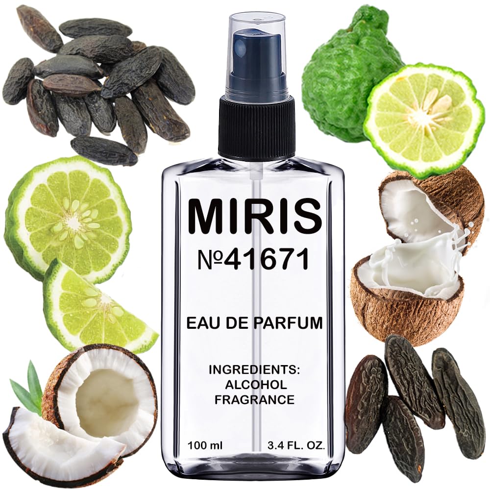 MIRIS No. 41671, Inspired by Le Beau, Long-Lasting Eau de Parfum for Men, Spray 3.4 Fl Oz / 100 ml