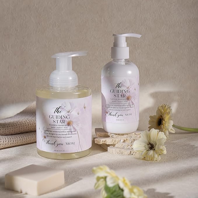 Hand & Body Lotion for Mother's Day Gift Basket- The Guiding Star - Infused with Honey Almond Aroma - 236 ML /8 FL OZ