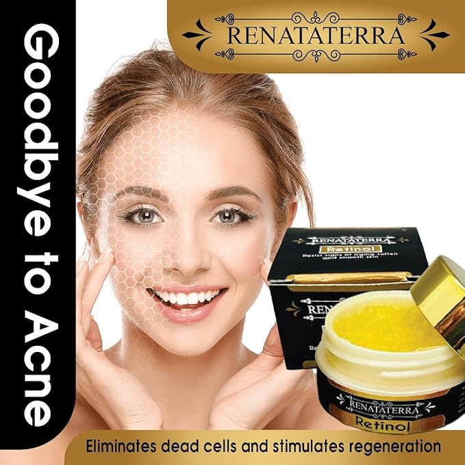 Retinol Crema Gel 1/2 Onza - Tratamiento Antiarrugas y Antiedad - Hidratación Intensa y Renovación Celular