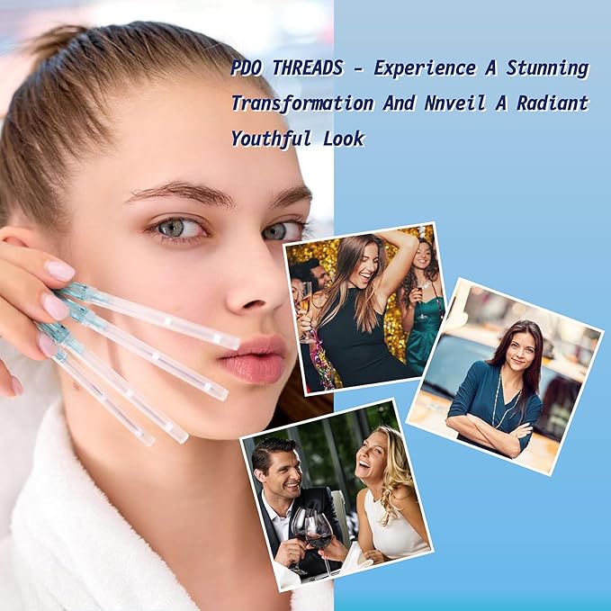 elves pdo threads eye mono - pdo thread lift eyes bullet blunt type, 30G25mm, 40 pieces