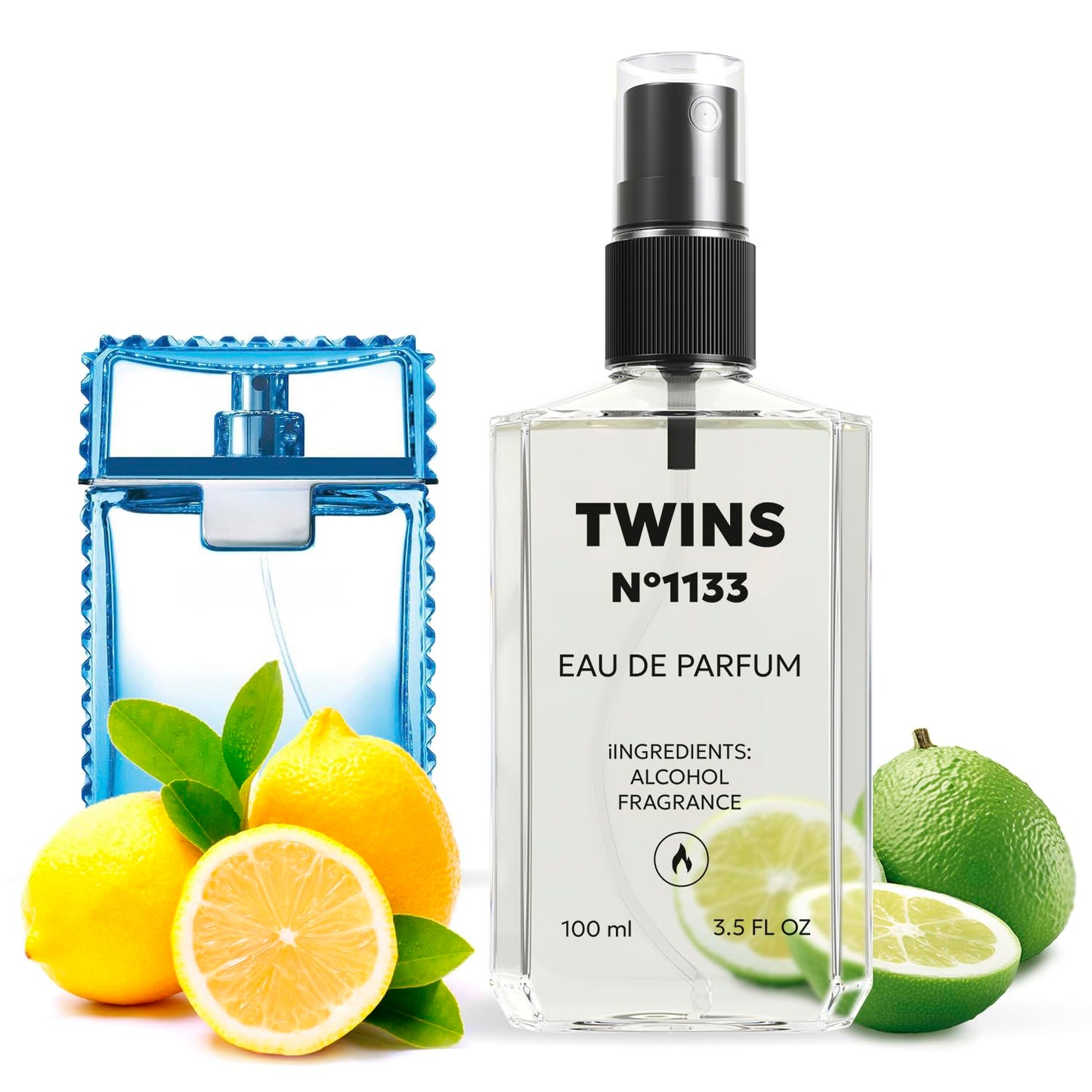 TWINS Impression of Man Eau Fraiche | Perfume for Men Eau de Parfum | No.1133 | 3.4 Fl Oz / 100 ml