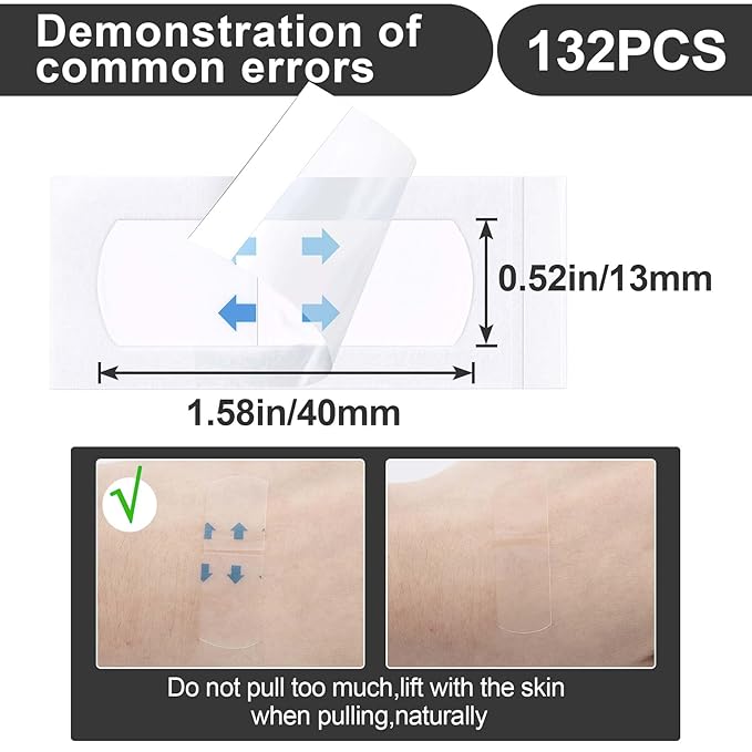 132 Pcs Face Tape Lifting Invisible, Neck Lift Tape, Instant Face Lift, Facelift Tape for Face Invisible, Lifting Loose Sagging Skin, Neck