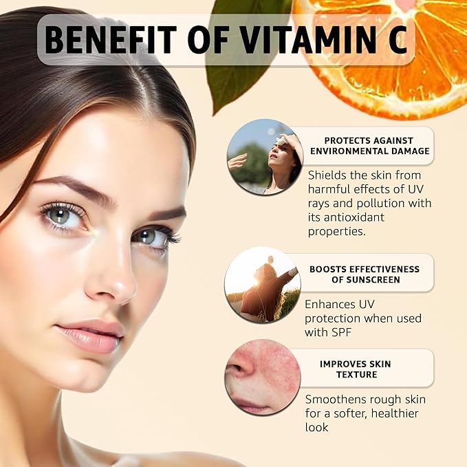 Vitamin C 15% Brightening Serum – Anti-Aging Treatment with Niacinamide, Vitamin E, and Hyaluronic Acid for Dark Spots, Fine Lines, and Skin Repair. Hydrating Serum for Radiant Skin