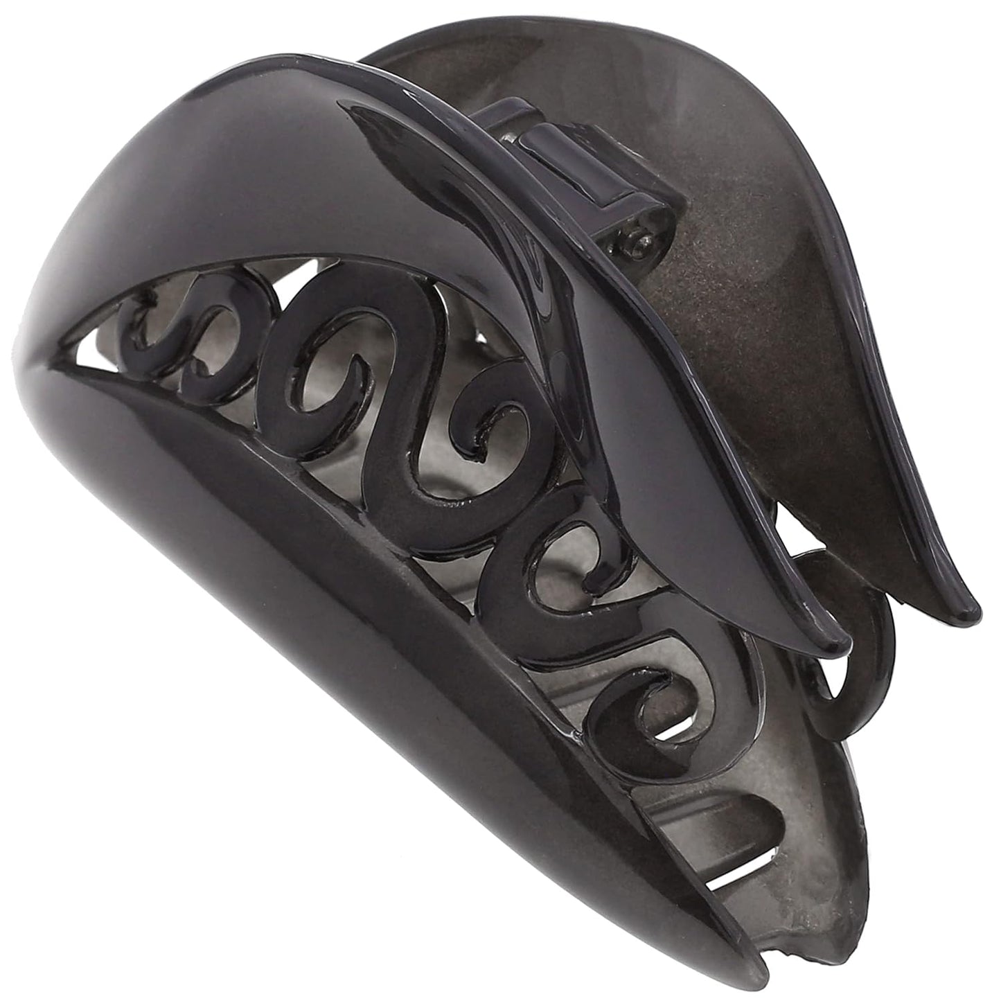 Camila Paris CP3214 French Hair Clip for Thick Long Curly Wavy Hair, Gray, Girls Jaw Clip, Strong Hold No Slip Grip, Made in France