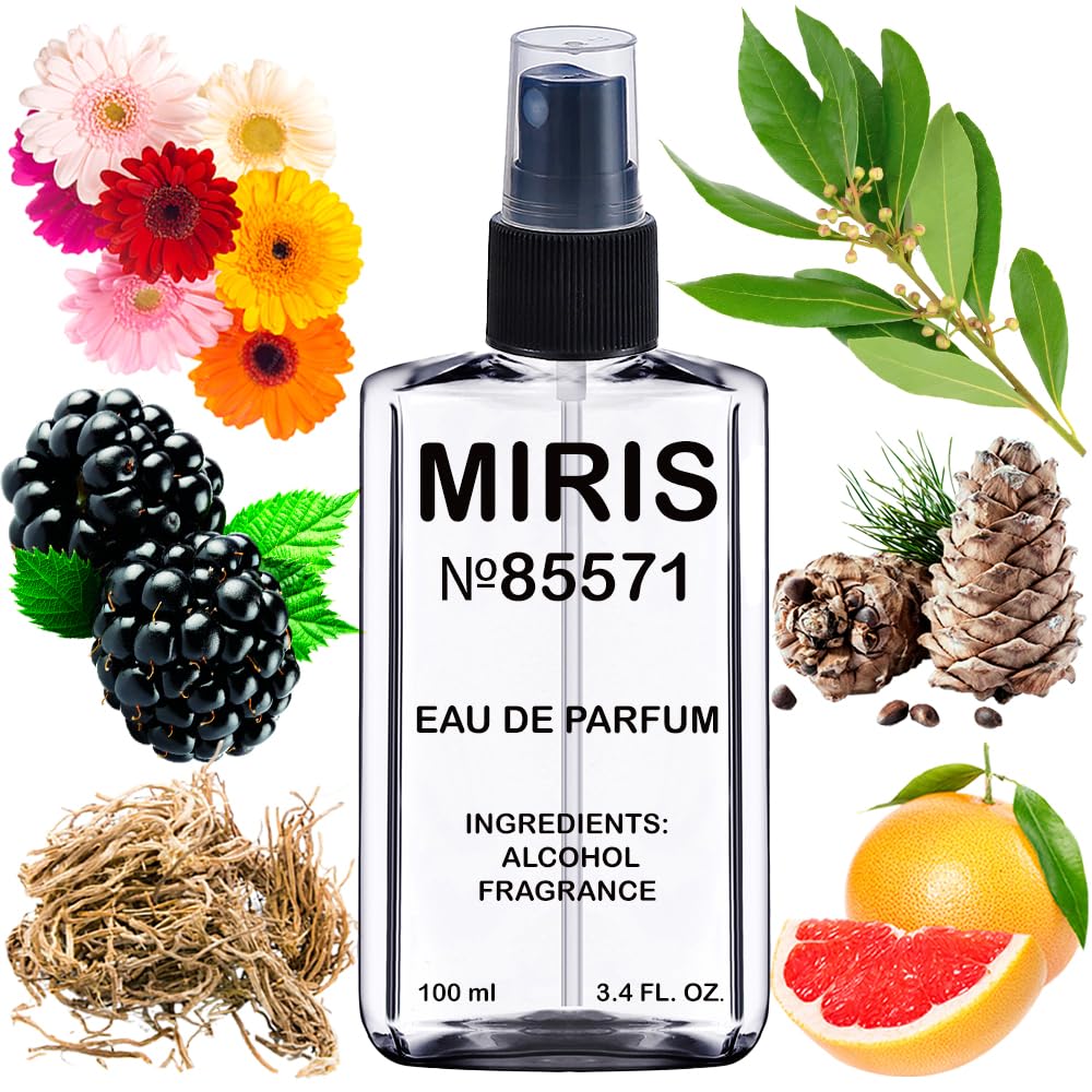 MIRIS No. 85571, Inspired by Blackbe Bay, Long-Lasting Unisex Eau de Parfum for Women & Men, Spray 3.4 Fl Oz / 100 ml