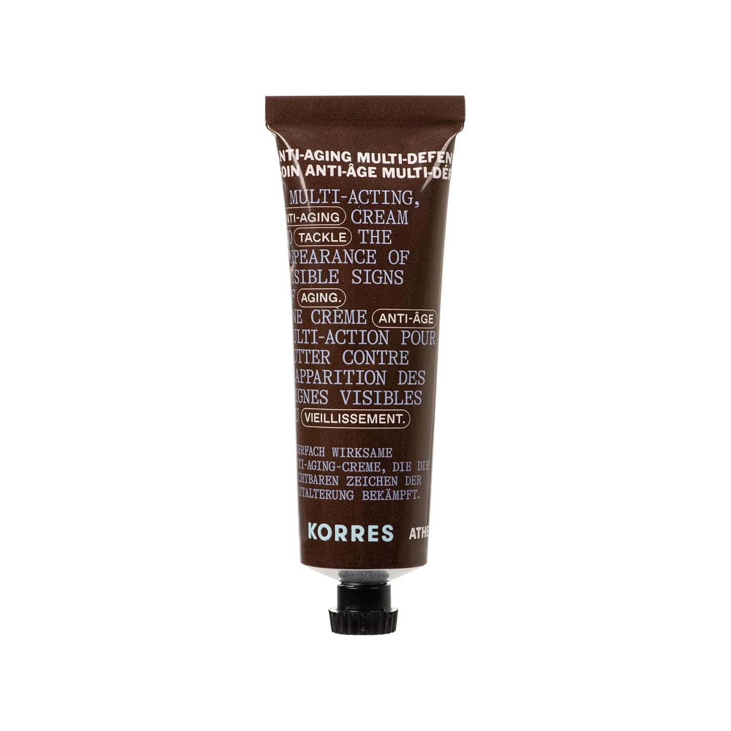 KORRES Athenian Grooming Anti-Ageing Cream for Face & Eyes, Achillea Millefolium & Baobab Leaf Extracts, Reduces Fine Lines, Smooths Wrinkles, Minimizes Eye Puffiness, Vegan, For Men, 1.69 Fl Oz