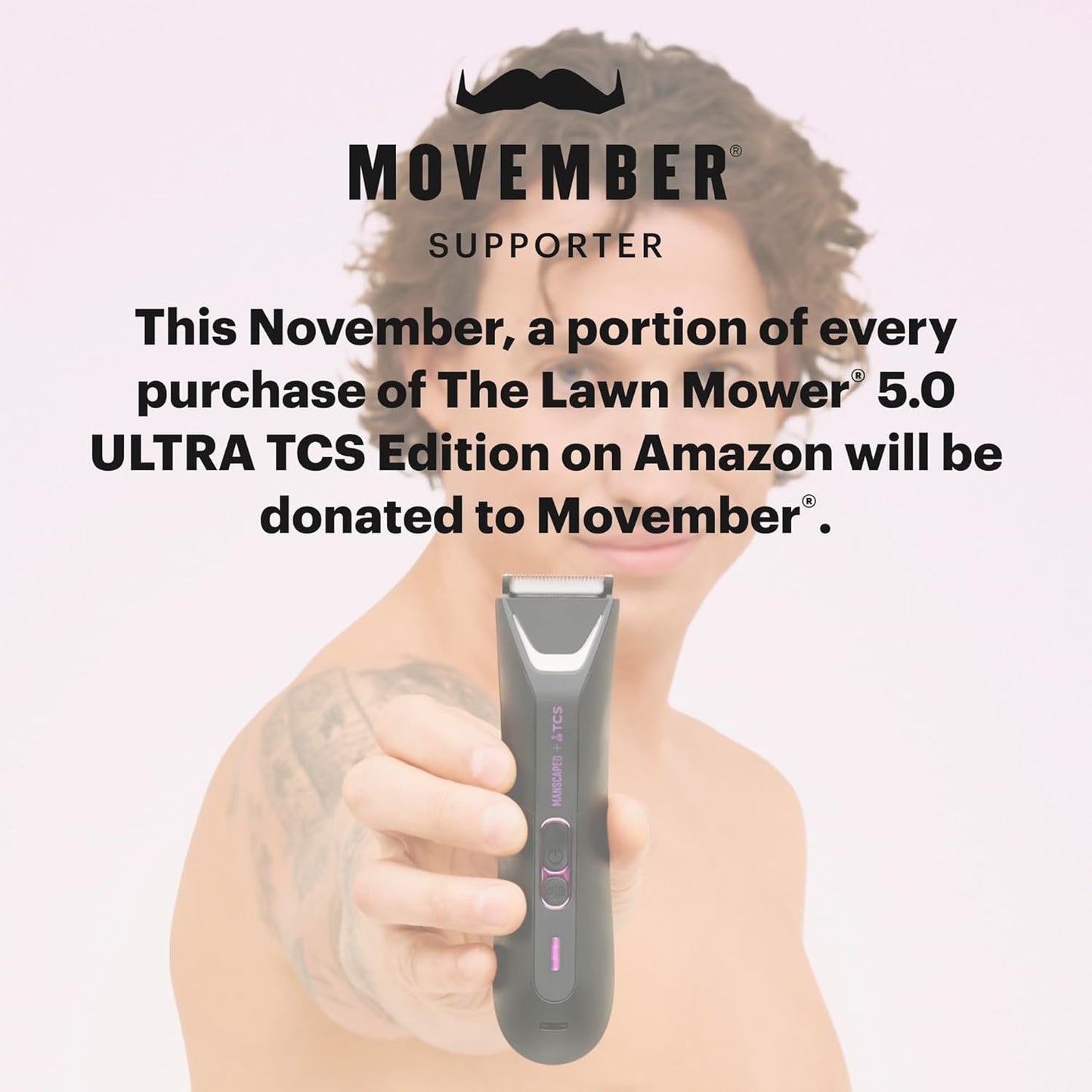 MANSCAPED® The Lawn Mower® 5.0 Ultra TCS Special Edition Men's Groin & Body Hair Trimmer – Dual-Head SkinSafe® Trimmer & Foil Blades, Waterproof Wet/Dry Groomer, USB-C Rechargeable with Travel Case