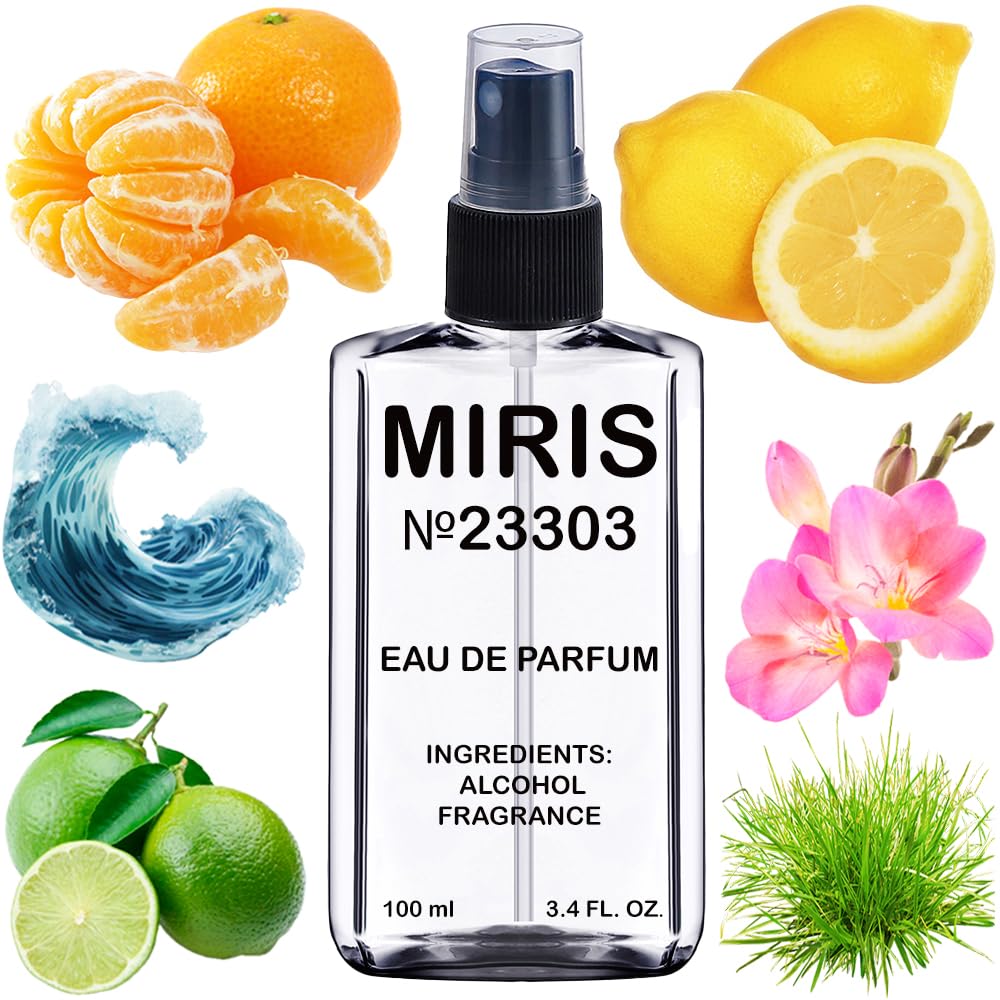 MIRIS No. 23303, Inspired by Happy, Long-Lasting Eau de Parfum for Men, Spray 3.4 Fl Oz / 100 ml