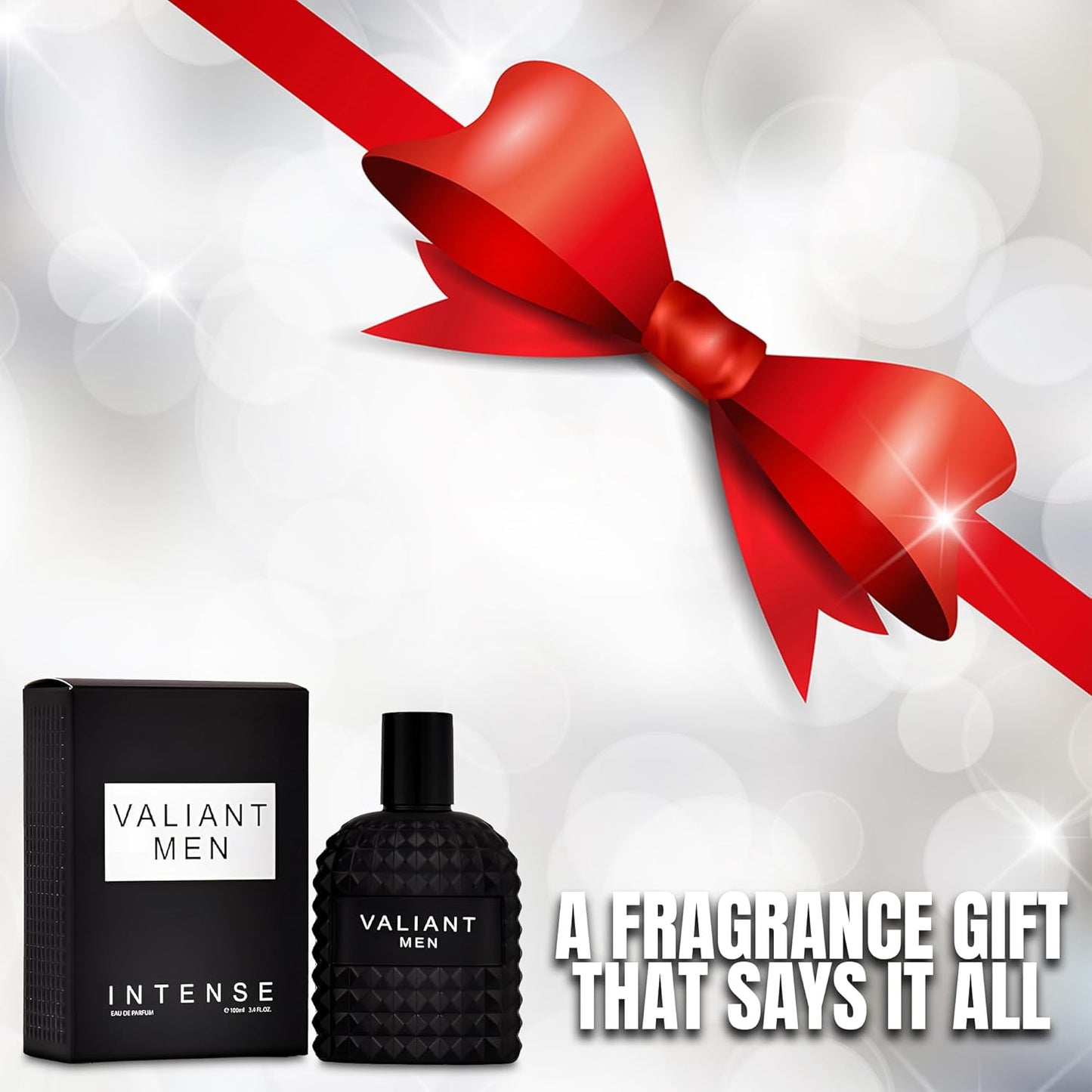 Men’s Cologne Valiant Original Natural Spray Eau De Toilette,Long-Lasting Scent Perfume for Men Elegant Bottle - Great Holiday Gift, 3.4 Fl Oz/100 Ml