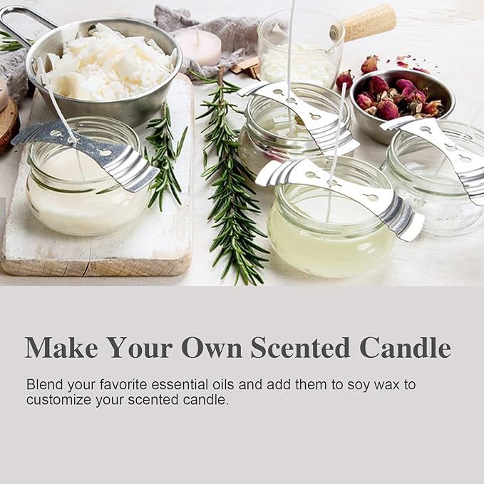 Citronella Essential Oil, 3.38FL.OZ Pure Essential Oils with Glass Dropper, Large Volume Citronella Oil, Perfect for Massage, DIY Candle and Soap Making (100ML)