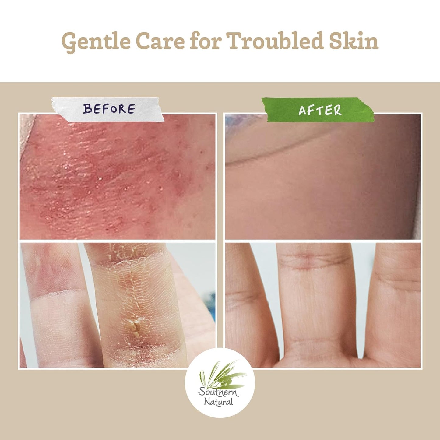 Southern Natural Goat Milk Soap Bar – Lavender, Oatmeal Milk & Honey, Rosemary Mint – Handmade for Dry and Sensitive Skin– Face & Body Wash for Men, Women, Kids, Baby – 3 pack (4-4.5 oz)