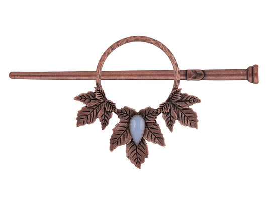 HAQUIL Vintage Leaf Bronze Plated Alloy Hairpin, Gothic Hairpin Accessories Headwear Styling Jewelry, Summer Holiday Gifts for Women
