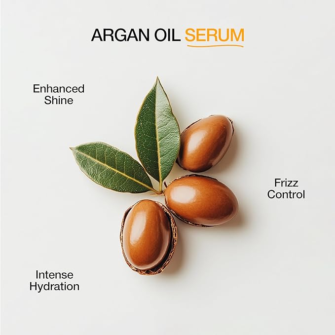 Global Keratin GKHAIR Smoothing Serum (Pack of 2/0.34 fl oz) - 100% Pure Organic Argan Oil | Hydrating Strength Shine Dry Damaged Repair Anti-Frizz Moistures Nourishment