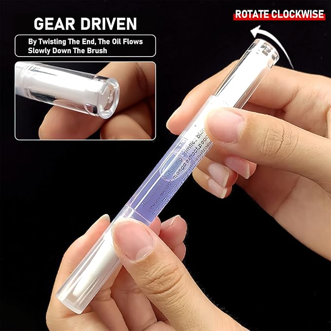 14+1 pcs Cuticle Oil Pen Bulk, Nail Oil Pen with Brush Pack Light Smell Natural Fragrance, 5ml / Tube Container Organic Plant Scented Soften Remover Care for Dry Cuticles Set