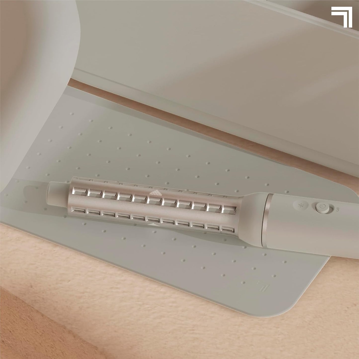 Sharper Image® Revel Airflow Styler Storage Case - Hair Tool Organizer| Durable Protective Case with Heat Pad for Multi-Styler and Attachments| Bathroom Countertop Hair Wrap Styler Organization