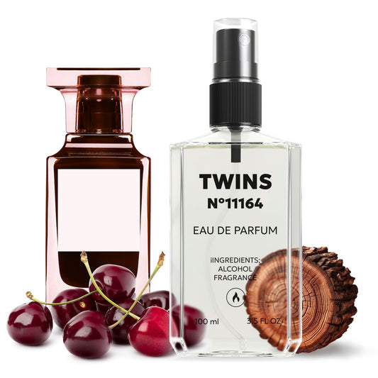 TWINS Impression of Cherry Smoke | Unisex Perfume for Women and Men Eau de Parfum | No.11164 | 3.4 Fl Oz / 100 ml
