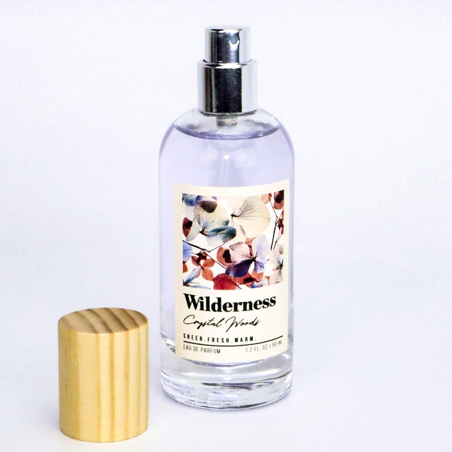 Tru Fragrance Beauty Wilderness Crystal Woods Eau de Parfum Spray- Fresh and Warm Floral Fragrance for Women - Featuring Notes of Eucalyptus Blooms, Jasmine Petals and Sheer Cedar