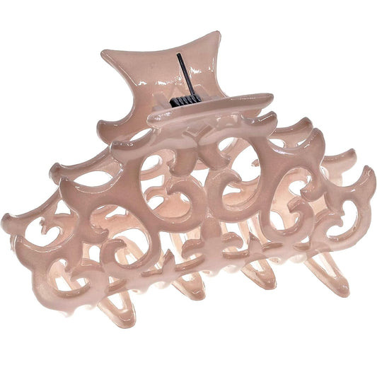 Camila Paris CP2904 French Hair Clip for Women, Girls Beige Hair Claw Clips Jaw Fashion Durable and Styling Hair Accessories for Women, Strong Hold No Slip Grip, Made in France