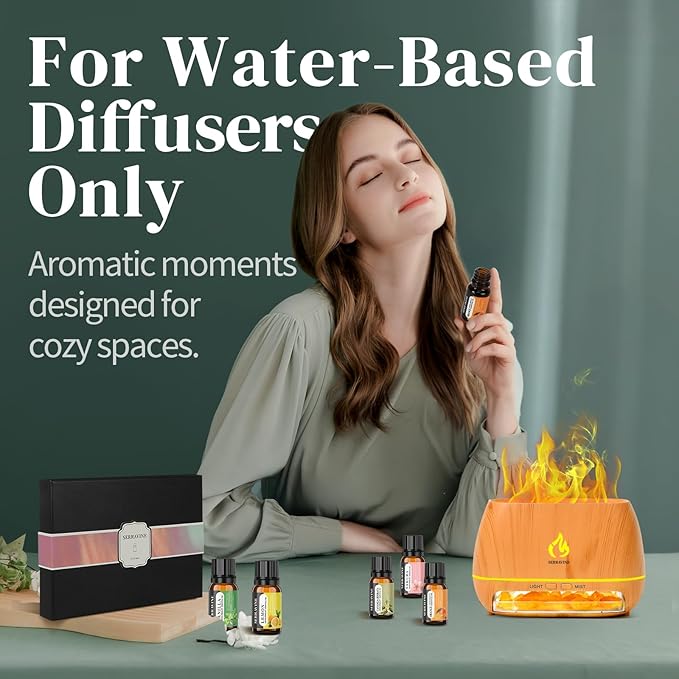 Natural Essential Oils Set, 12 Best Aromatherapy Diffuser Oils with Gift Box & Bag, Essential Oil for Diffusers for Home, Lavender,Lemon,Orange,Vanilla,Jasmine,Rose, Peppermint, White Tea, Freesia