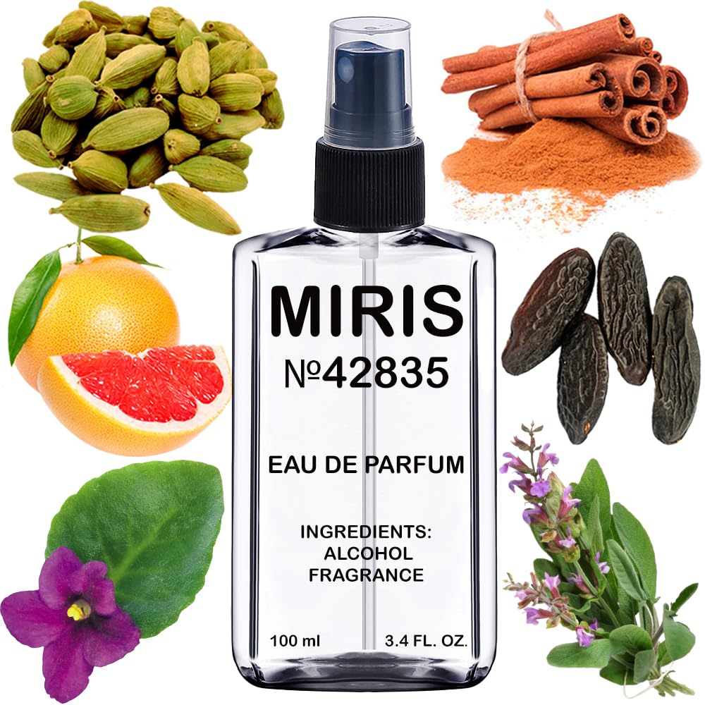 MIRIS No. 42835, Inspired by Emblem, Long-Lasting Eau de Parfum for Men, Spray 3.4 Fl Oz / 100 ml