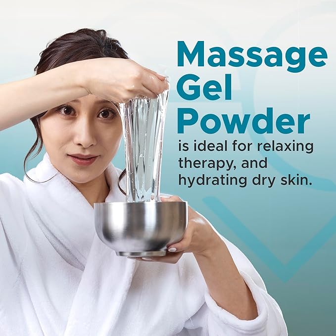 3 x Premium Massage Gel Powder | 5g Travel Sachet Makes 500ml/ 16.9 fl oz | Made in Japan Paraben & Glycerine Free