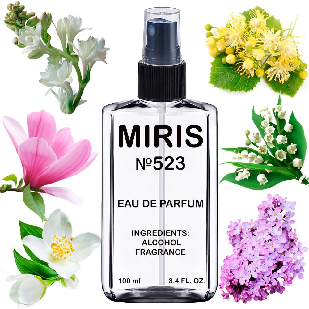 MIRIS No. 523, Inspired by 5th Avenue, Long-Lasting Eau de Parfum for Women, Spray 3.4 Fl Oz / 100 ml