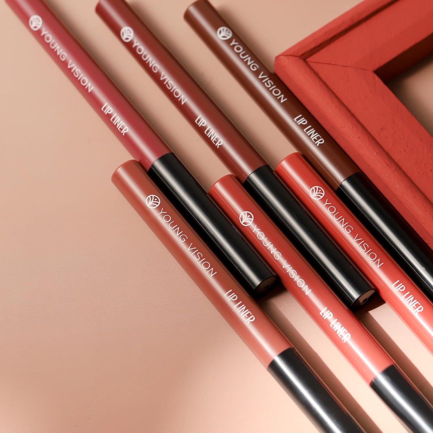 YOUNG VISION 6 Colors Matte Lipstick & Lip liner Combo Set, Matte Lip Makeup Srt - Durable, Waterproof, Long Wear, Cruelty Free for Girls, Women, Beginners Teenagers