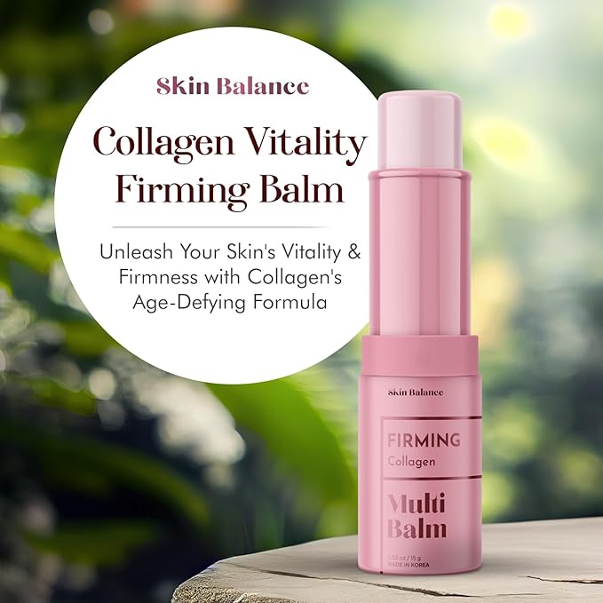 Collagen Multi-Balm - Dermatologist Tested, Anti-Aging, Korean Skin Care - Hydrates & Firms, Reduces Puffiness & Dark Circles, Clean Beauty, Vegan, 95% Natural, Cruelty-Free - 0.42FL. Oz