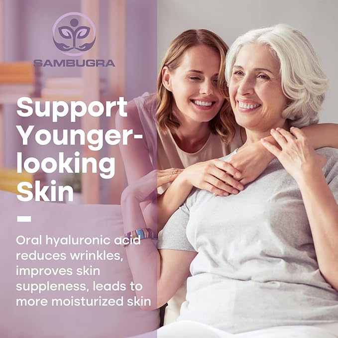 Liposomal Hyaluronic Acid 1000mg, High BioavailabilityHyaluronic Acid Capsules, Dietary Supplement Support Skin and Joint Lubrication, 120 Capsules (Pack of 2)