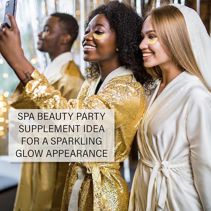 24K ULTIMATE Eye Care Set - Luxurious Anti-Aging Masks & Serum - Effective Under Eye Treatment for Puffiness, Dark Circles, Wrinkles