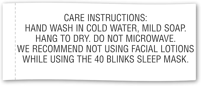 Bucky 40 Blinks No Pressure Eye Mask for Travel & Sleep