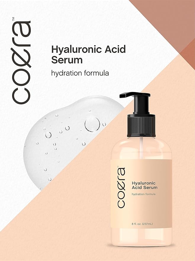 Coera Hyaluronic Acid Serum for Face | 8 oz | Moisturizing Oil for Skin, Hair & Nails | Paraben & SLS Free
