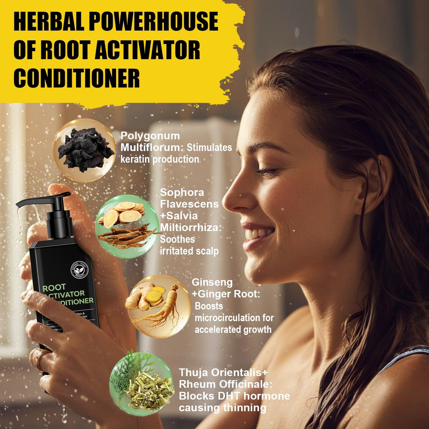 Root Activator Shampoo and Conditioner for Men: Hair Growth Set for Hair Loss and Thinning Hair