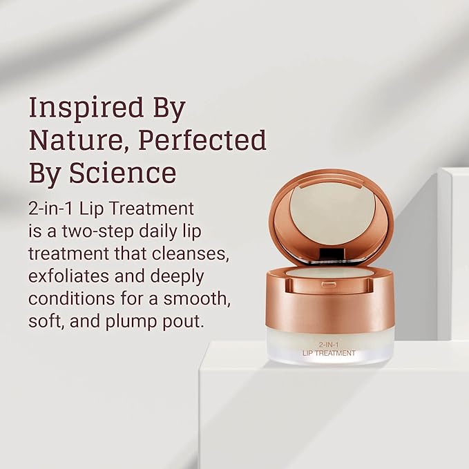 Avya Skincare Two-In-One Lip Treatment/Sugar Scrub Exfoliates and Softens Lips/Balm with Marula and Mango Moisturizes and Nourishes / .07oz