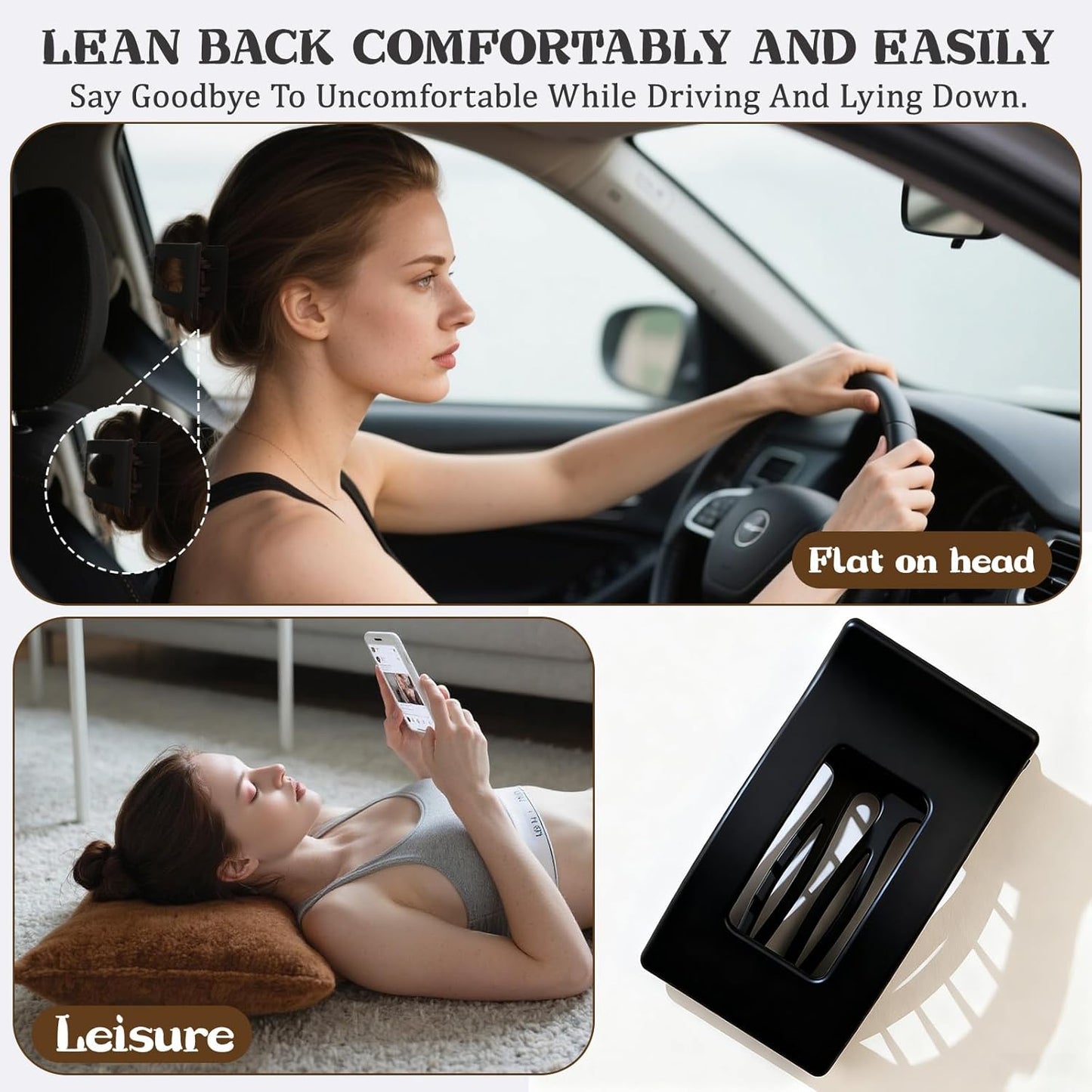 Black 8 Pack French Flat Hair Clips for Women, Chic Matte Barrettes with Non-Slip Design, Lightweight Stylish Hair Accessories for Everyday Looks & Trendy Hairstyles