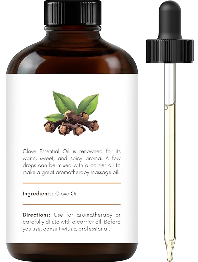Handcraft Blends Clove Essential Oil - Huge 4 Fl Oz - 100% Pure and Natural - Premium Grade Essential Oil for Diffuser and Aromatherapy
