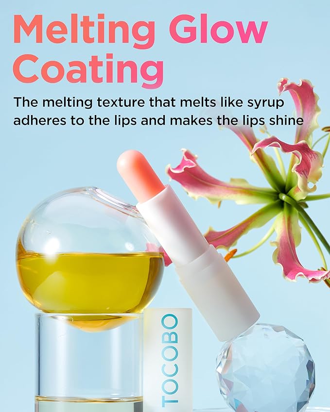 TOCOBO Glow Ritual Lip Balm 012 Better Pink – Vegan Korean Lip Care for Deep Hydration - Tinted Glass Glow Moisturizing with Lovely Soft Pink Color - Non-Sticky Radiant Finish, 0.12 oz.