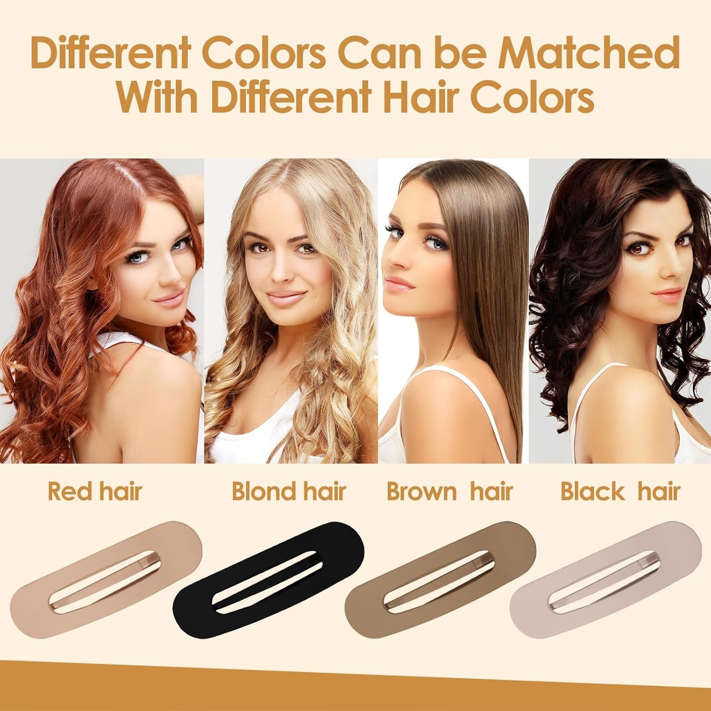 Small Flat Hair Clips for Women Lay Down Clips for Thin Hair Accessories 8pack