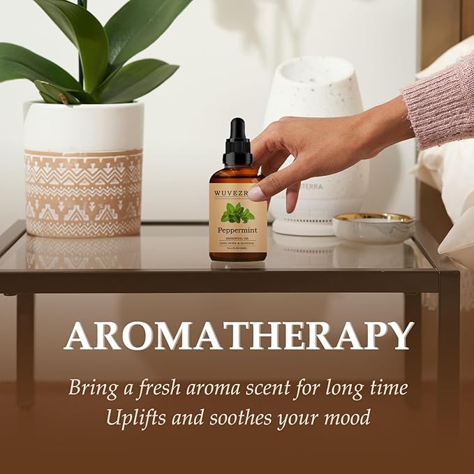 Peppermint Essential Oils 120ML, Pure Peppermint Essential Oil for Aromatherapy Diffuser - 4 Fl Oz