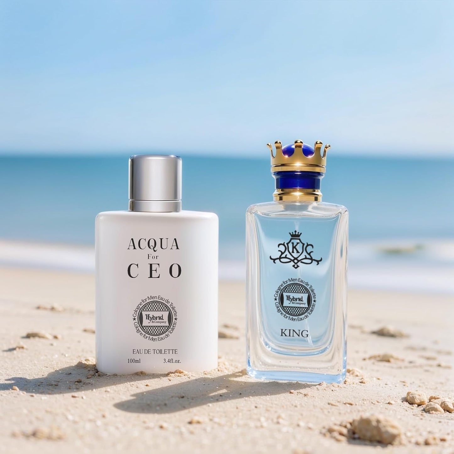 Hybrid & Company Mens 2 Pcs Fresh Eau De Perfum Vaporisateur Natural Spray