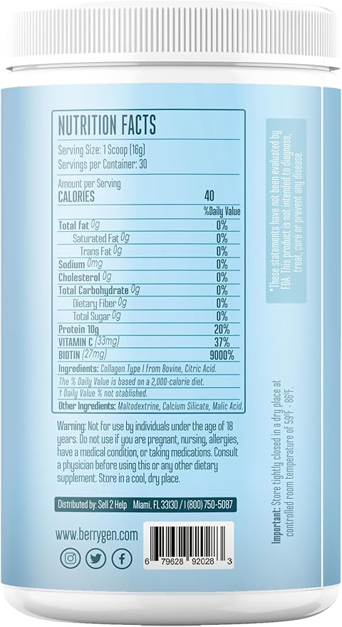 Unflavored Collagen Protein Powder with Biotin & Vitamin C – Powerful Bone & Joint Support, Anti-Aging Formula for Radiant Skin, Hair & Nails, Antioxidant-Rich Wellness Boost – 500g (3)