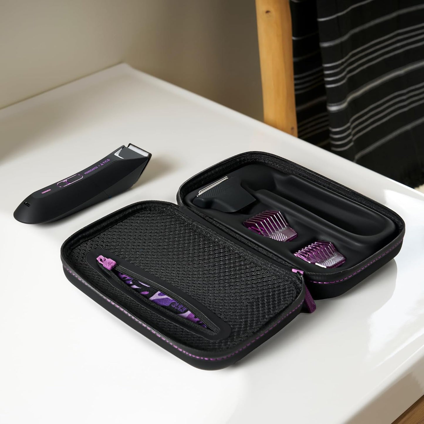 MANSCAPED® The Lawn Mower® 5.0 Ultra TCS Special Edition Men's Groin & Body Hair Trimmer – Dual-Head SkinSafe® Trimmer & Foil Blades, Waterproof Wet/Dry Groomer, USB-C Rechargeable with Travel Case