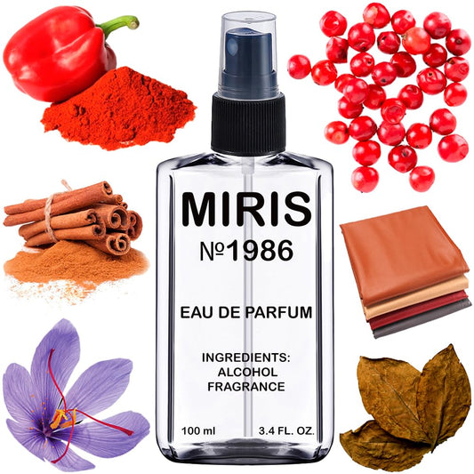 MIRIS No. 1986, Inspired by Spicebomb, Long-Lasting Eau de Parfum for Men, Spray 3.4 Fl Oz / 100 ml