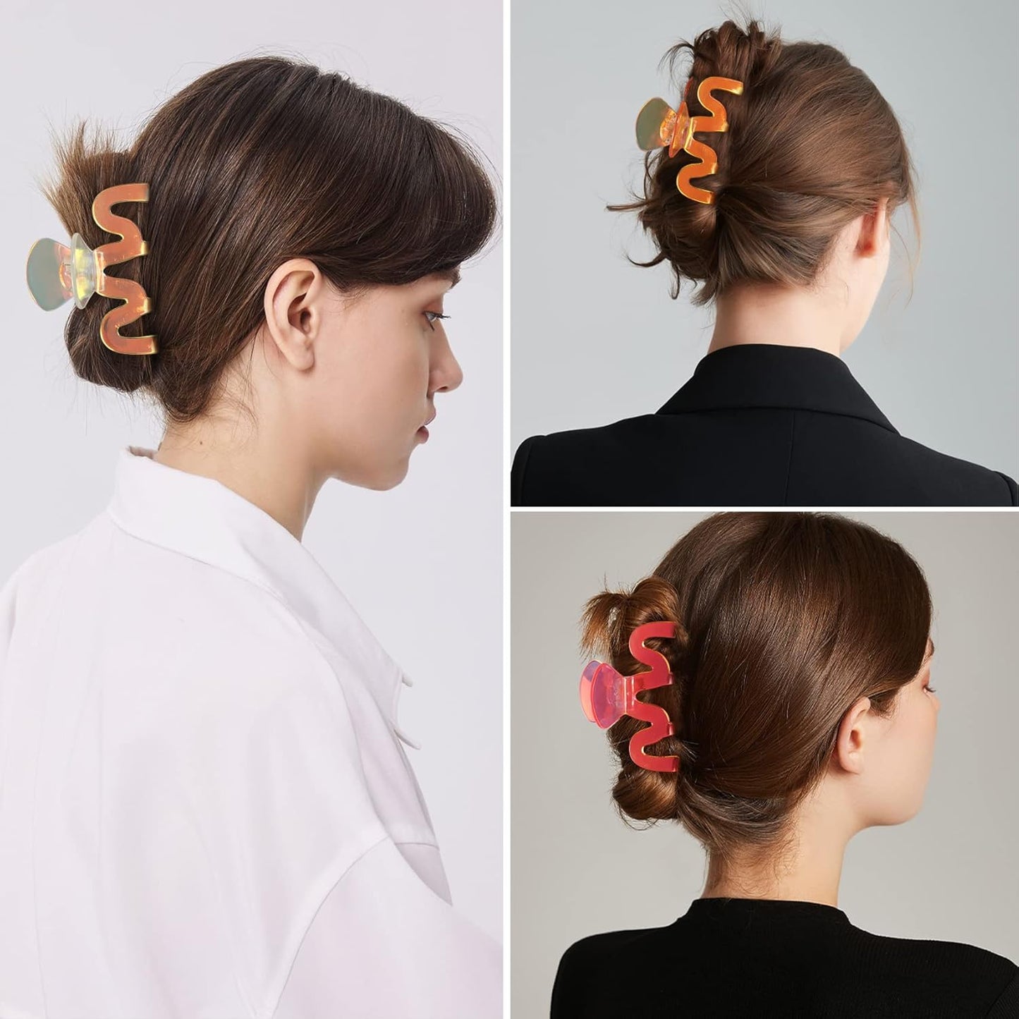 Jayongnee Large Claw Clips - 5Pcs for Thick and Thin Hair