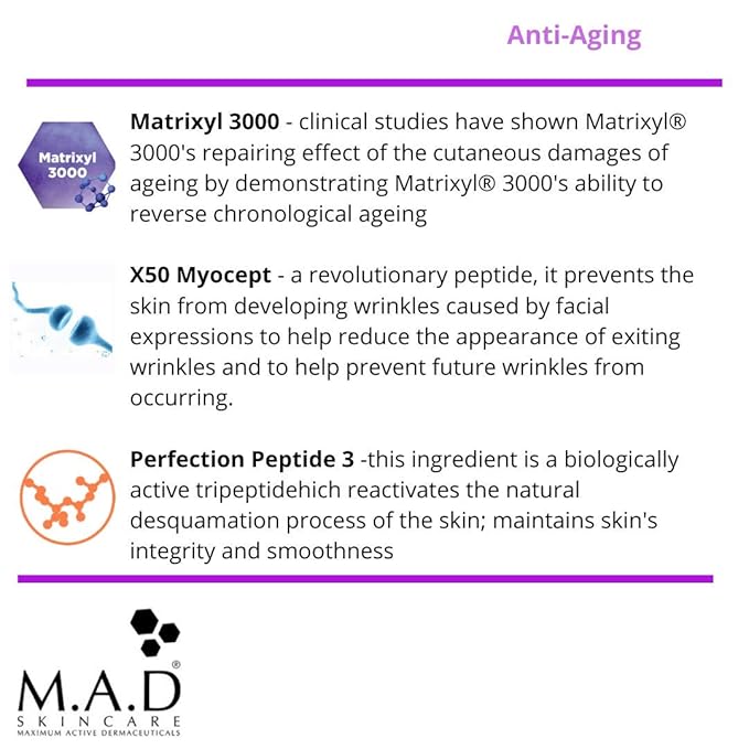 M.A.D Skincare Anti-Aging Just Relax Wrinkle Minimizing Serum 1 oz.