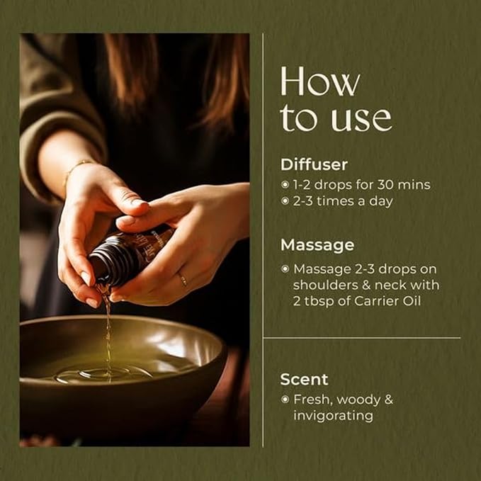 Gya Labs Christmas Tree Essential Oil Blend for Diffuser - Christmas Essential Oils for Aromatherapy, Holiday & DIY - 100% Natural Ingredients of Pine Needle, Cedarwood & Spearmint (0.34 Fl Oz)