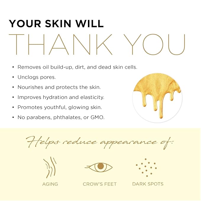 AZURE 24K Gold Firming Peel Off Face Mask- Anti Aging, Lifting, Illuminating & Revitalizing - Removes Blackheads, Dirt & Oils - With Hyaluronic Acid and Collagen - Skin Care - 150mL - 2 Pack