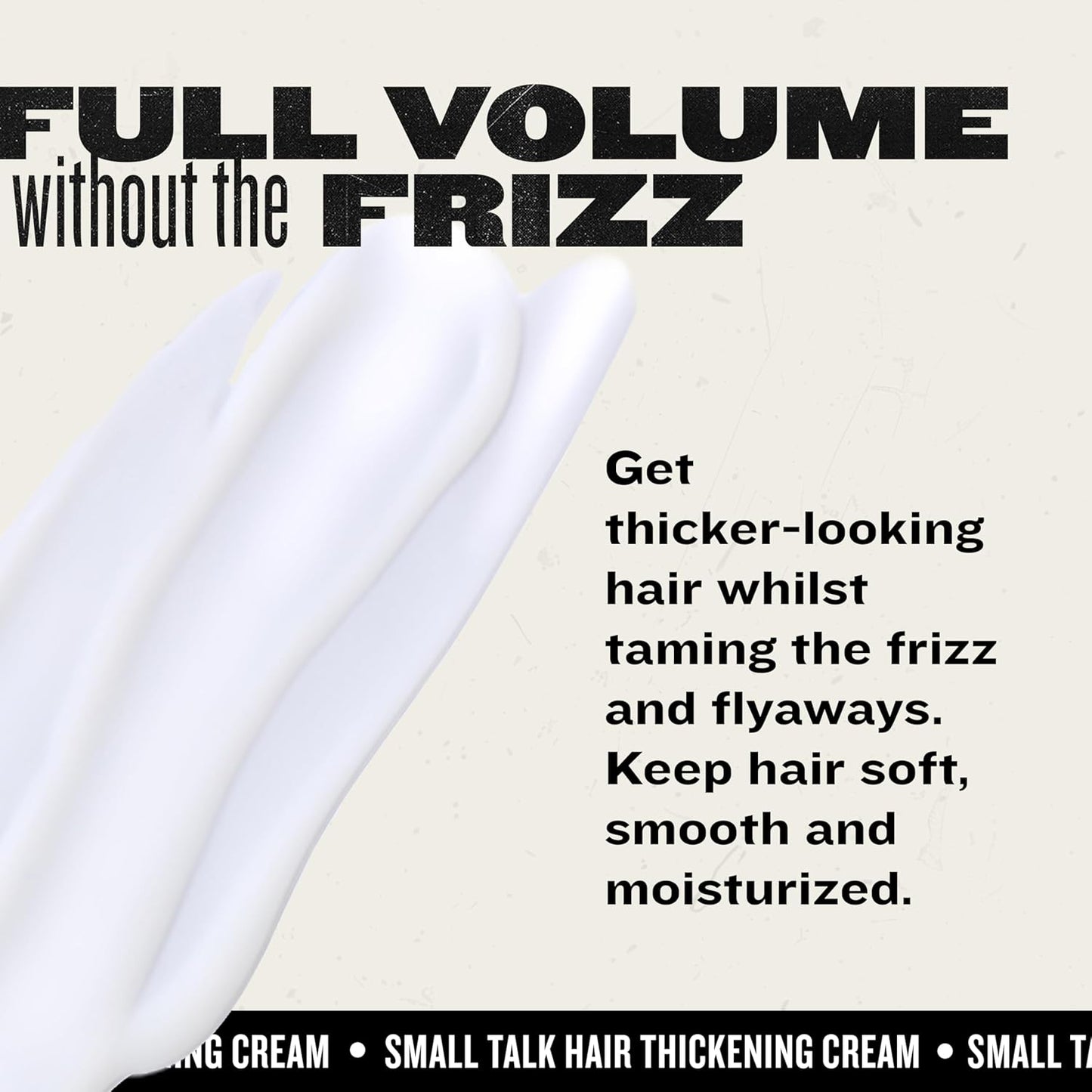 Bead Head by TIGI Small Talk MINI 3-in-1 Hair Thickening Cream - Use for Voluminous Hair - For Fine, Thin & Flat Hair - Use on Damp Hair - Premium Hair Thickening Products - 8 oz (3 Pack)