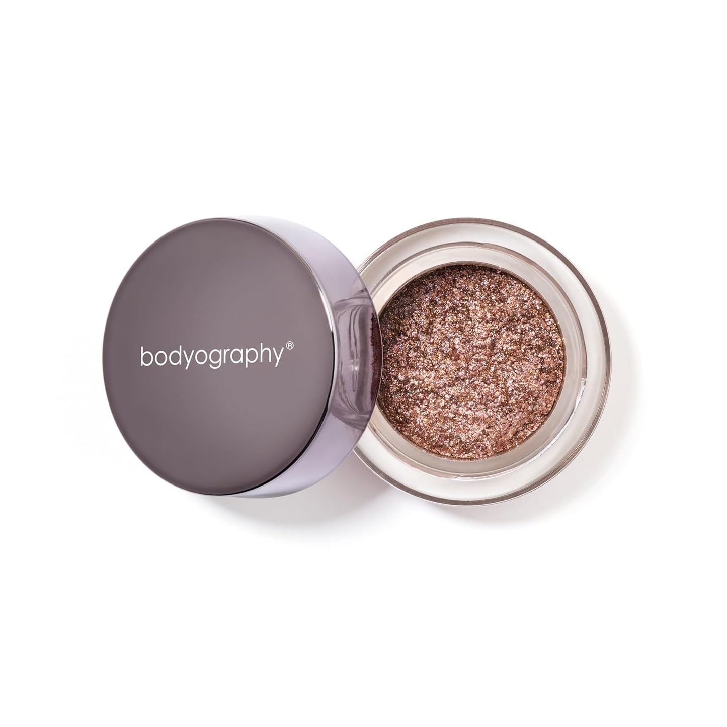 Bodyography Glitter Pigment Eye Shadow | Long Wear Shimmer Eyeshadow | Vegan, Talc & Paraben Free | Cream Powder Formula | Mood (Bronze Brown) 1.5 g