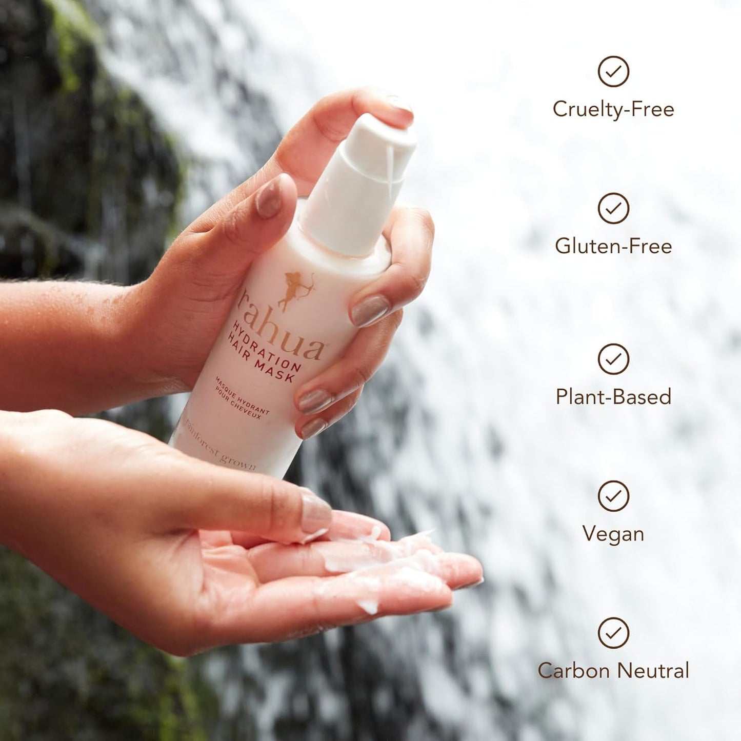 Rahua Hydration Hair Mask, Vegan Deep Conditioning Treatment for Dry & Dehydrated Curls Oil & Shea Butter for Moisture & Shine, Hair Care w/Organic Mango & Passion Fruit Aroma, 7.6 Fl Oz